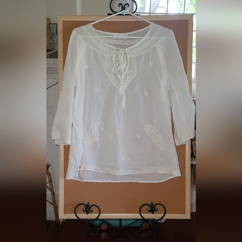 White dress top